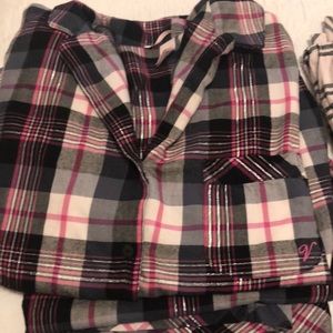 Victoria secret flannel pj set (1) medium